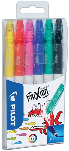 Feutre PILOT FriXion Colors Medium assorti étui 6 pièces