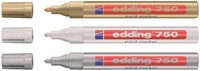 Marqueur peinture edding 750 à base d'huile 2-4mm argent-2