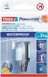 Languette adhésive Powerstrips® waterproof LARGE double face 2kg 6 pièces