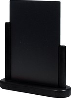 Ardoise de table Securit 230x200x60mm bois noir
