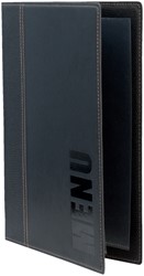 Protège-menu Securit Trendy A5 1x 2 pochettes noir