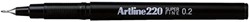 Fineliner Artline 220 ogive Extra Fin bleu