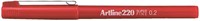Fineliner Artline 220 ogive Extra Fin rouge