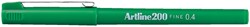 Fineliner Artline 200 ogive Fin vert
