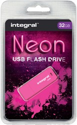Clé USB 2.0 Integral Neon USB-A 32Go rose
