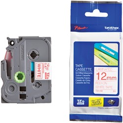 Ruban de lettrage Brother P-Touch TZe-232 standard 12mm rouge sur blanc