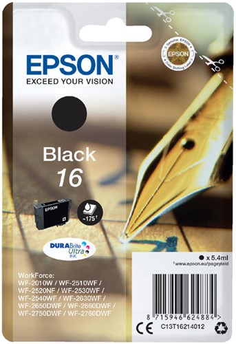 Cartouche d’encre Epson 16 T1621 noir