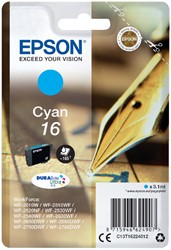 Cartouche d’encre Epson 16 T1622 bleu