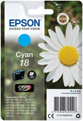 Cartouche d’encre Epson 18 T1802 bleu