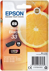 Cartouche d’encre Epson 33 T3341 photo noir