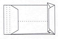Envelop Quantore monsterzak 229x324x38mm zelfklevend wit 10 stuks-2