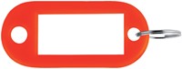 Sleutellabel Pavo kunststof rood 100 stuks