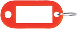 Sleutellabel Pavo kunststof rood 100 stuks