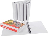 Classeur panorama Esselte Essentials A4 4 anneaux méc-D 25mm blanc-2
