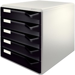 Module de classement Leitz A4 5 tiroirs noir/blanc