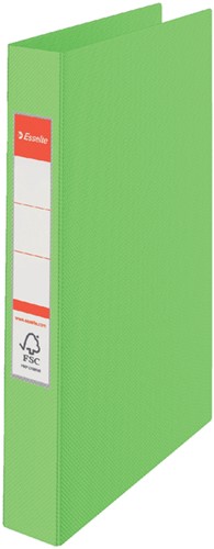 Classeur Esselte VIVIDA A4 23 anneaux méc-O 25mm PP vert