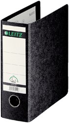Classeur à levier Leitz 1075 180° A5 vertical 77mm carton noir marbré