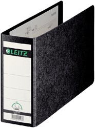 Classeur Leitz 1076 180° sans fente A5 paysage 77mm carton noir marbré
