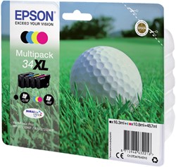 Cartouche d’encre Epson 34XL T3466 noir + 3 couleurs