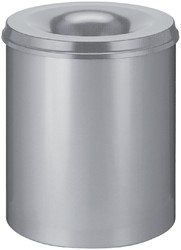 Corbeille à papier Vepa Bins anti-feu 80L gris