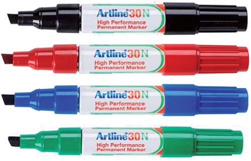 Marqueur Artline 30 biseauté vert 2-5mm-2