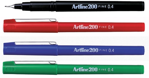 Fineliner Artline 200 ogive Fin vert-2