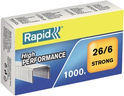 Agrafes Rapid 26/6 galvanisé strong 1.000 pièces