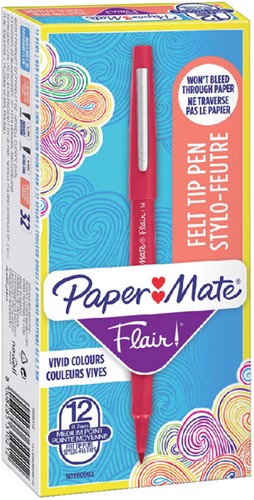 Fineliner Paper Mate Flair Original medium rood-3