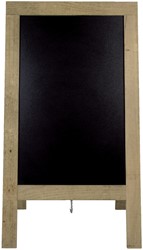 Stoepbord Securit 720x1310x40mm steigerhout