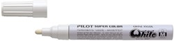 Marqueur PILOT Super Color laqué ogive Medium blanc