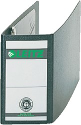 Classeur Leitz A6 paysage 77mm carton noir marbré