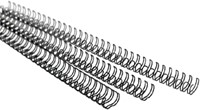 Peigne métallique GBC 14.3mm US/21 anneaux A4 argent 100 pièces-2