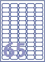 Etiquette Avery J8551-25 38,1x21,2mm transparent 1625 pièces-2