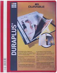 Chemise à lamelle Durable Duraplus A4 rouge