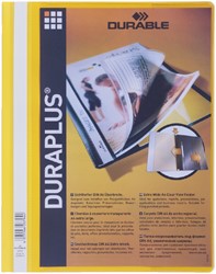 Chemise à lamelle Durable Duraplus A4 jaune