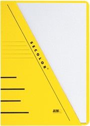 Chemise triangulaire Djois Secolor A4 recyclé 250g jaune