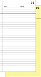 Carnet de commission Expres SI-30020 210x105mm 50x2 feuilles