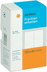 Etiquette affranchissement HERMA 4328 double 130x40mm 500 pièces