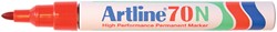 Marqueur Artline 70 ogive 1,5mm rouge