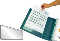 Insteektas Djois U-map 217x130mm zelfklevend PP transparant 5 stuks