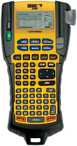 Etiqueteuse Dymo Rhino 5200 Industriel ABC 19mm jaune coffret-1