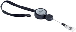 Cordon textile Durable 9229 avec enrouleur 900mm noir