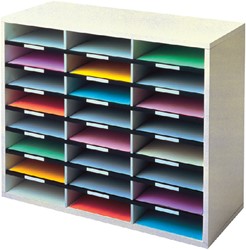 Casier Fellowes A4 24 cases 737x595x302mm gris clair
