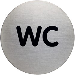 Infobord pictogram Durable 4907 wc rond 83mm