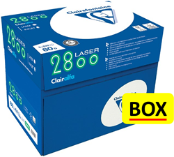 Kopieerpapier Clairefontaine laser A4 80gr wit 5x500 vel = doos 130045