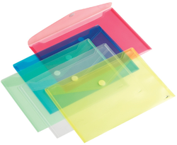 Enveloptas HF2 A4 240x310mm 11-gaats PP transparant wit
