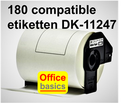 ETIKET Brother DK-11247  compatibel 103 mm x 164 mm wit
